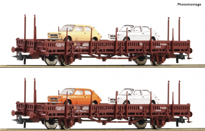 Set of 2 flat cars loaded with Seat  127 cars<br /><a href='images/pictures/Roco/Roco-67086.jpg' target='_blank'>Full size image</a>